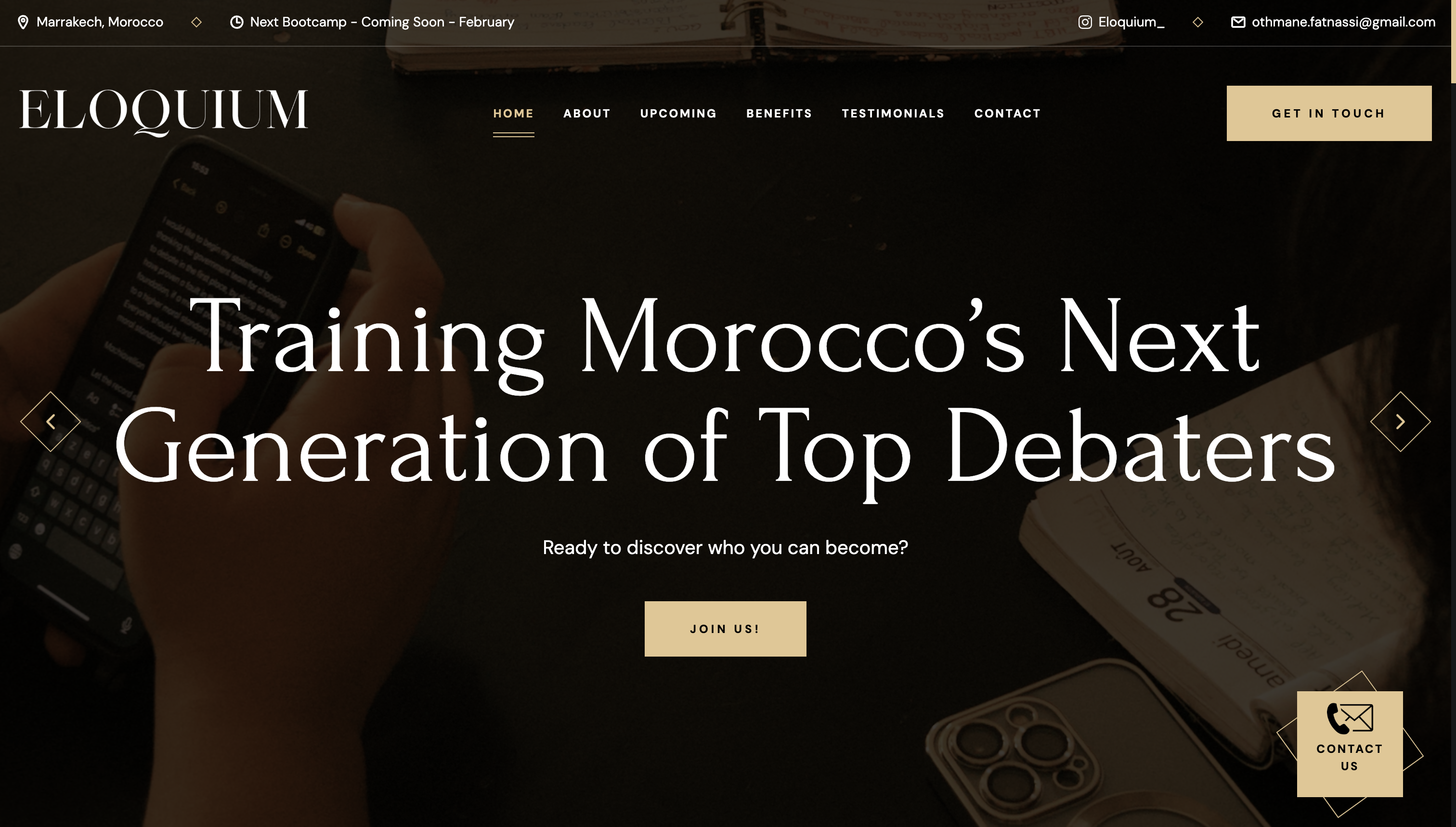 ELOQUIUM website preview